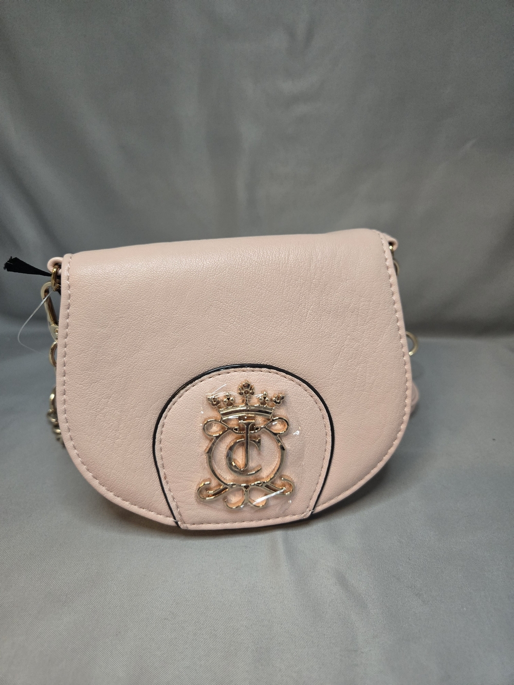 Juicy Couture Blush Pink Mini Crossbody with Gold Crest Accent